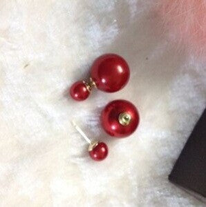 Rickeline perlestik øreringe